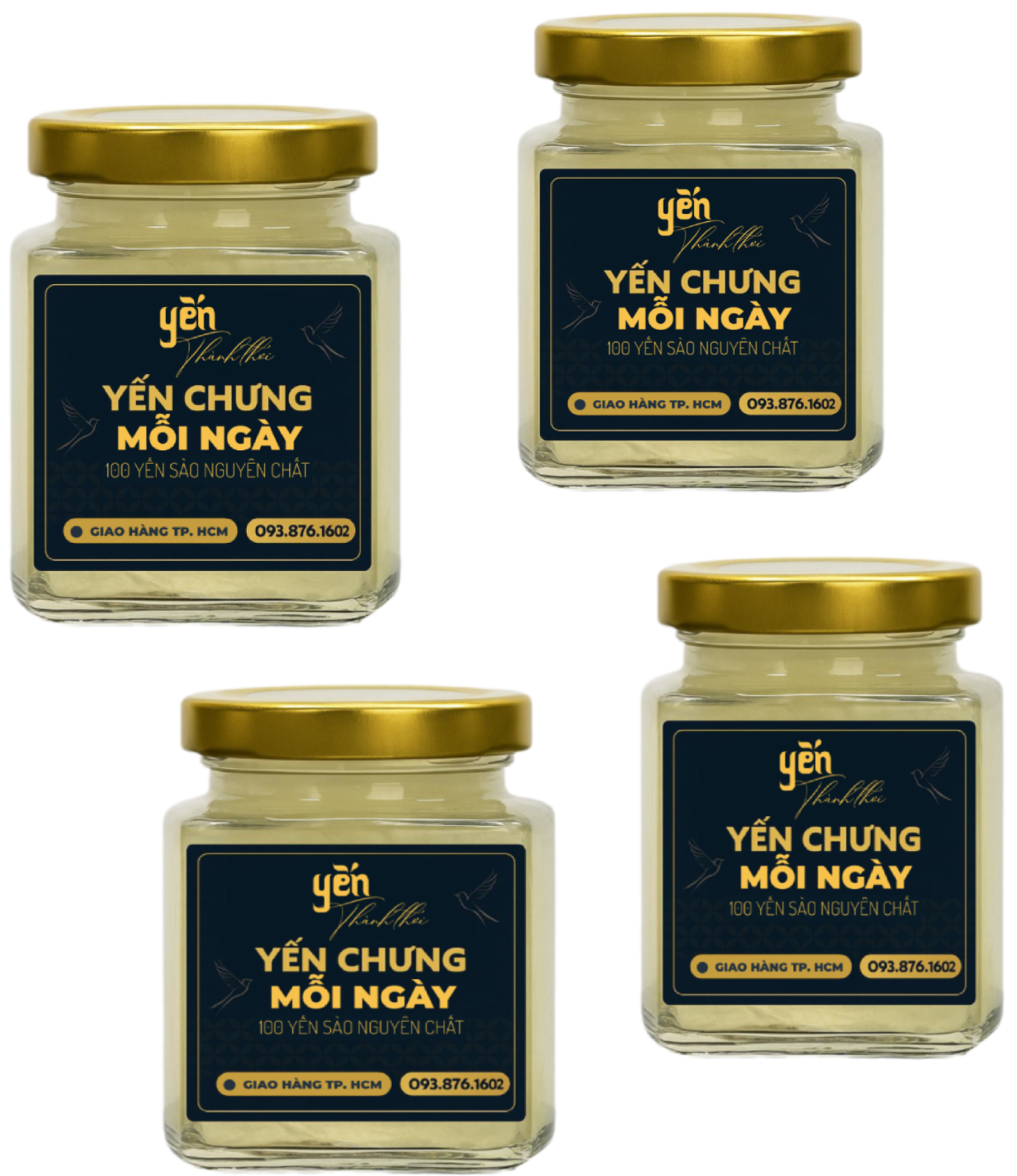 4 lọ yến 100ml