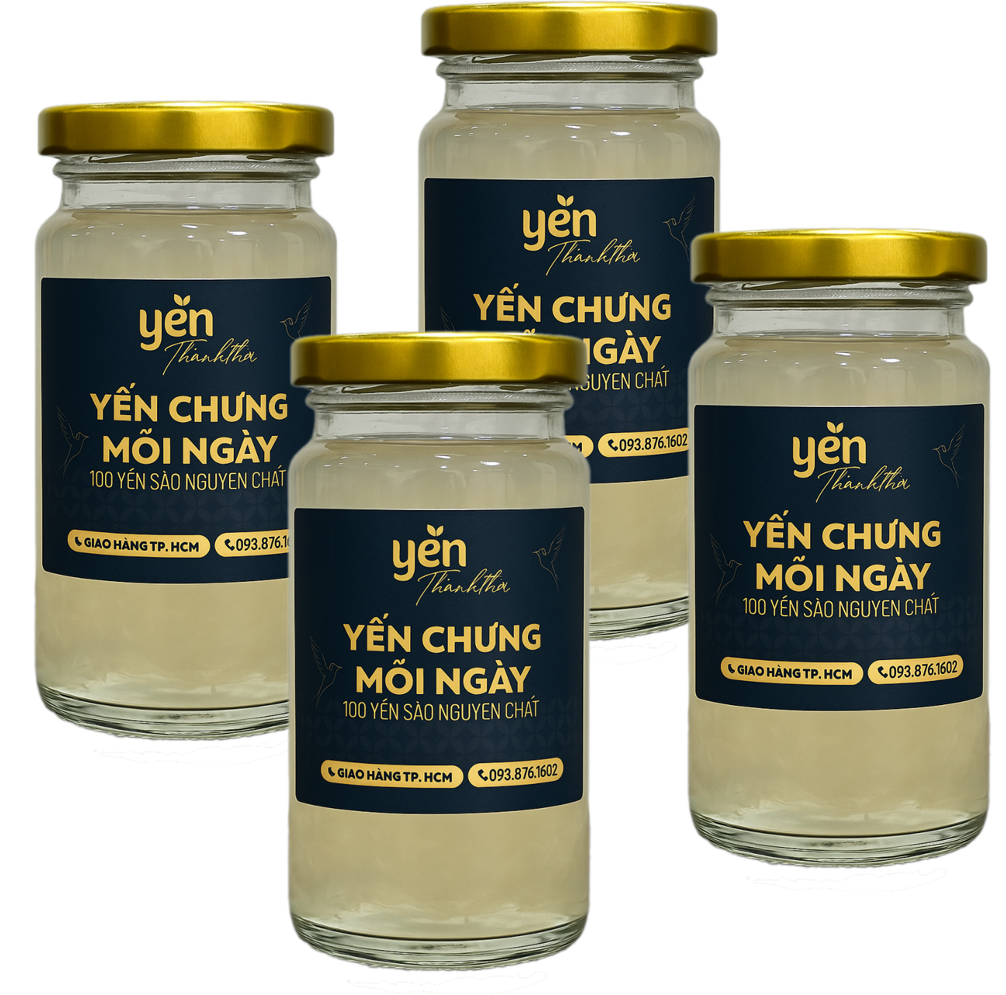 4 lọ yến 150ml